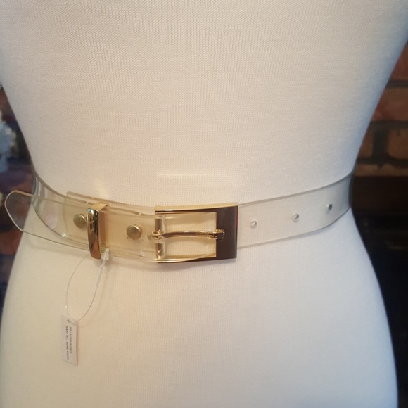 clear plastic belt